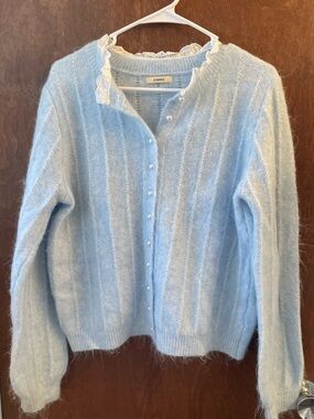 Light blue cardigan- Sezane AMANCE like